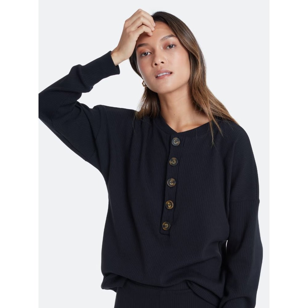 LETT Oversized Kruger Henley Tee size XL